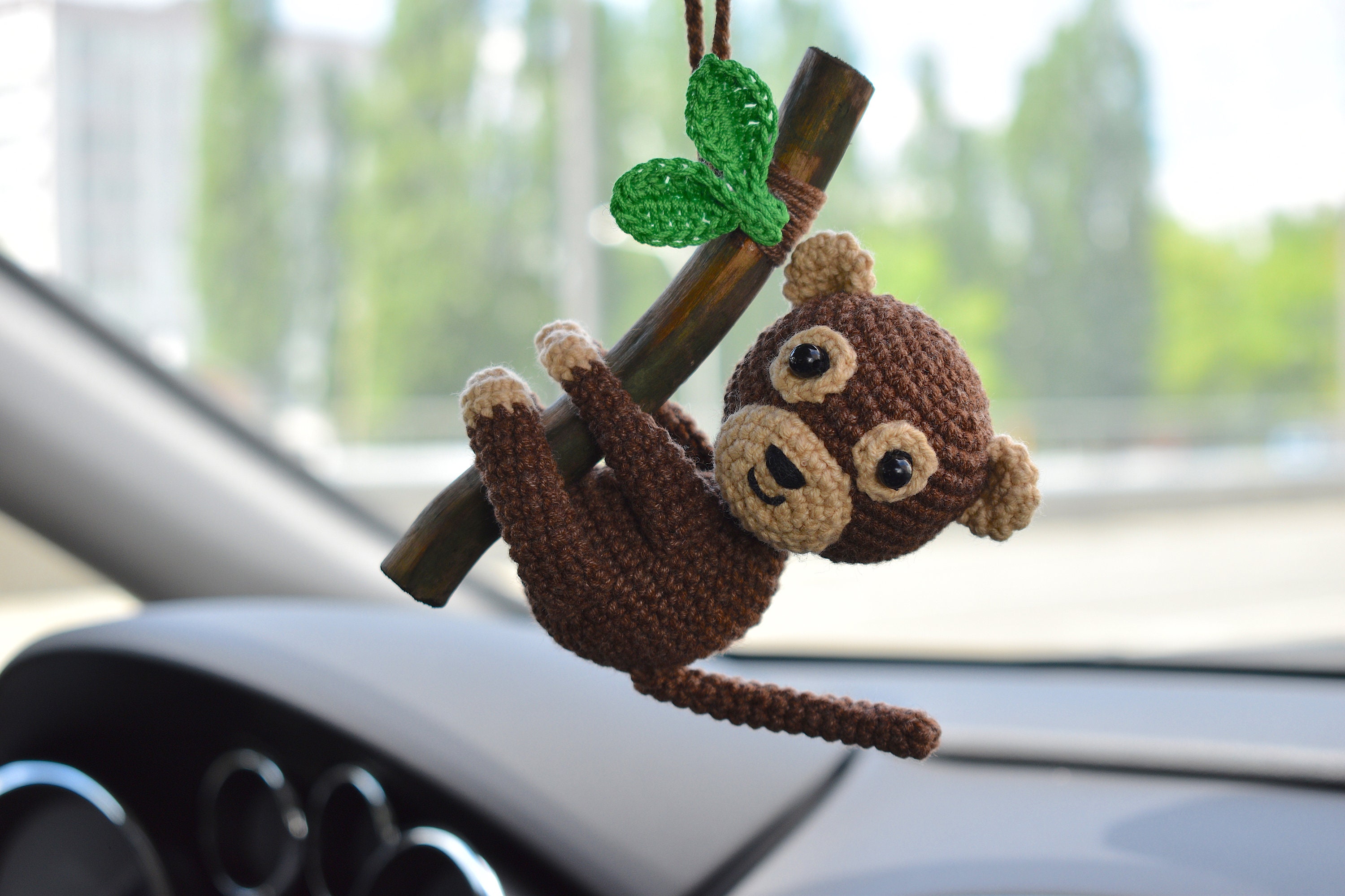 Car Hanging Accessories Funny Monkey Best Friend Gift Etsy