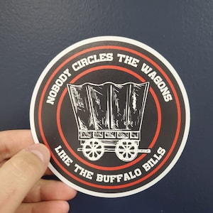 Bills circle the wagons, Bills Mafia, NFL Sport Vinyl Sticker