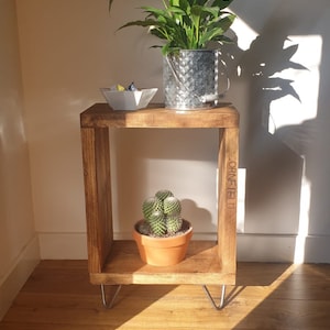 Scaffold board end table