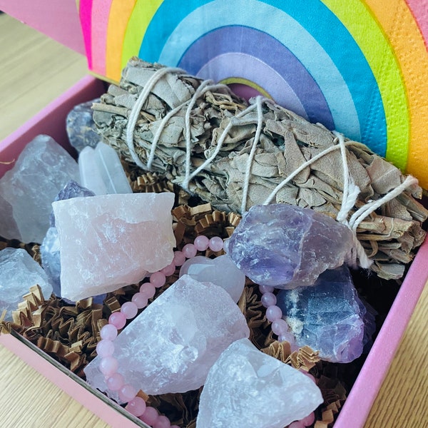 Star sign crystal box! Zodiac crystals. Crystals for every star sign. Birthday crystal gift box. Ultimate crystal gift box for Crystal lover