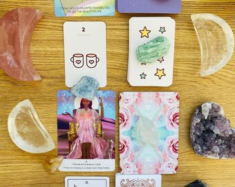 Tarot therapy session - seek out your truth! Let the universe help you heal and process grief, trauma, confusion & pain. Email us questions!