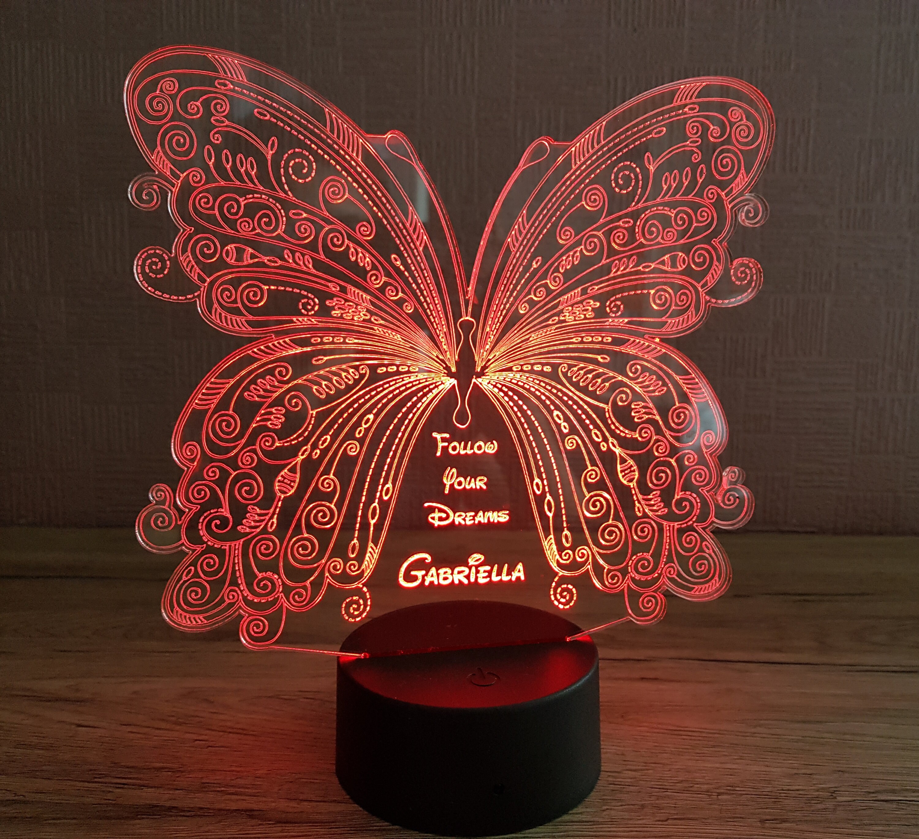 CENLIT Luz Nocturna De Mariposa, Regalo De Cumpleaños Para Niñas, Lámpara De Ilusión 3D Para Niños, Lámpara De Noche Con 16 Colores Cambiantes, Control Remoto, Juguetes De Mariposa, Regalos Para Niñas