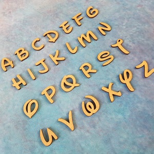 Wooden Letters MDF Alphabet Disney Font Blank Shapes Craft Embellishment Scrapbooking Personalised Gifts