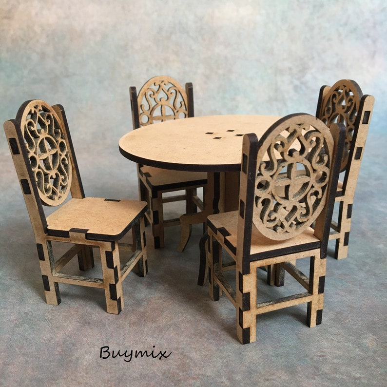 Various Wooden Dolls House Collectors Miniature Furniture MDF Etsy UK