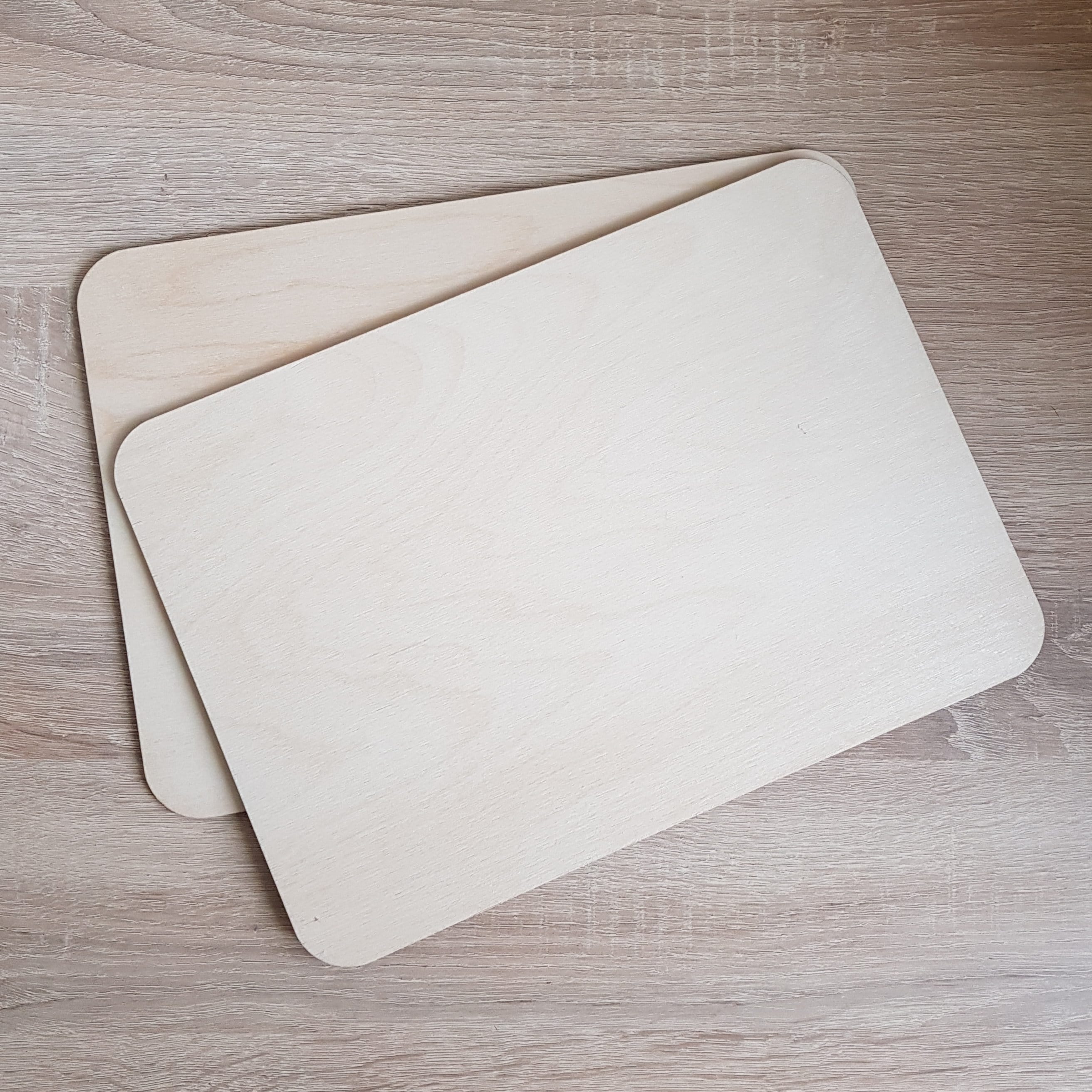 Blank Wooden Placemats Set of 2 4 6 Size 28 X 20 Cm 3mm Etsy UK