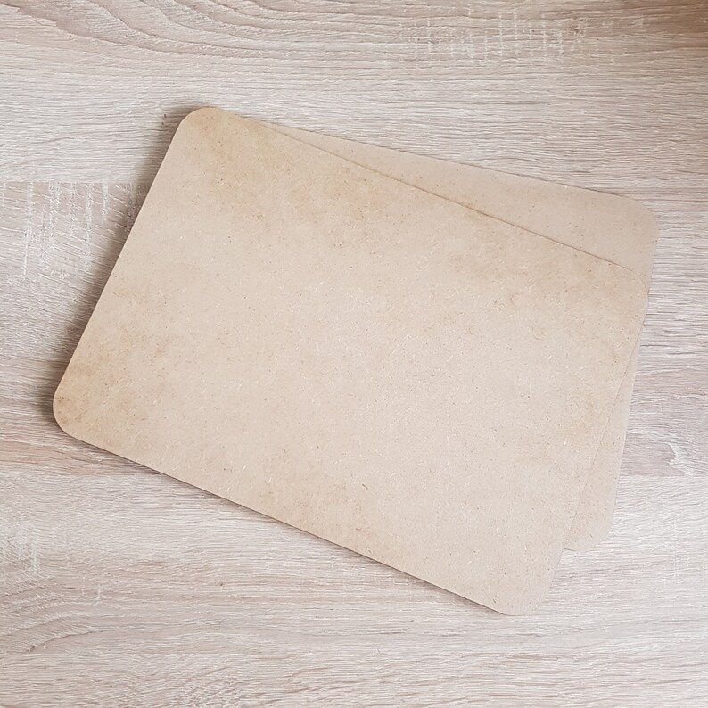 Blank Wooden Placemats Set of 2 4 6 Size 28 x 20 cm 3mm Etsy