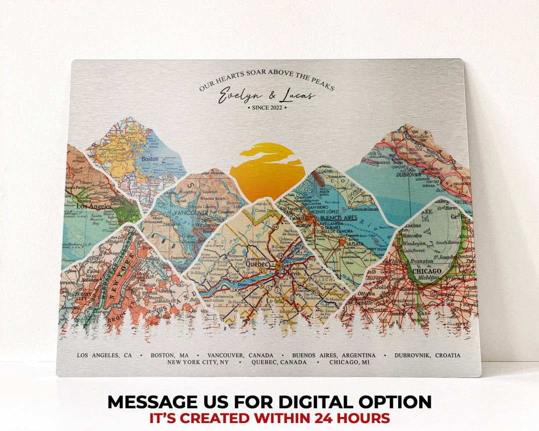 Personalized 10 Year Anniversary Gift for Him or Her, Tin Anniversary