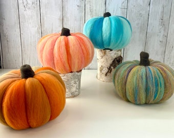 Medium Needle Felted Pumpkin