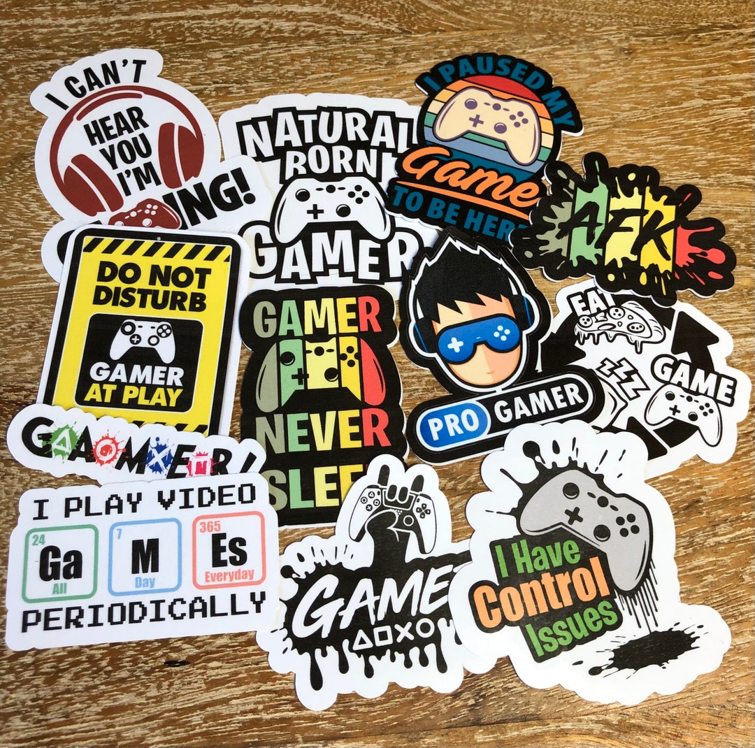 Video Game Sticker Pack 12 Piece Etsy