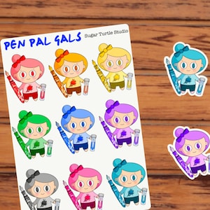 Pen Pal Gals : Happy Mail Friends - Füllfederhalter Familie - Penpal People - Niedlich, Kawaii