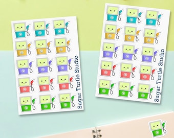Fill 'Er Up! Cute Kawaii Petrol Planner Stickers - Gas Station Stationery