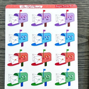 Niedliche Pen Pal Planner Aufkleber - Happy Mail, Briefe, Post, Post!