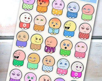 Bits & Bobs! Adesivi Kawaii Planner carini - Emoji Planner Pals!