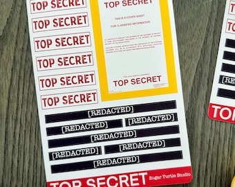 トップシークレットステッカーシート
