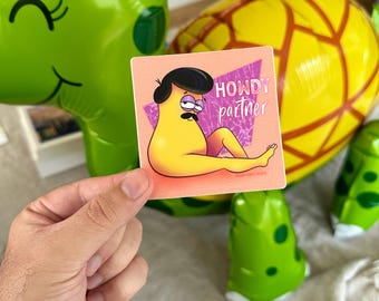 Howdy Partner - Sexy Blob Vinyl Sticker
