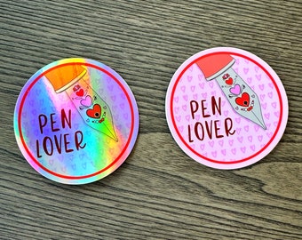 Pen Lover - 3'' Fountain Pen Vinyl Sticker