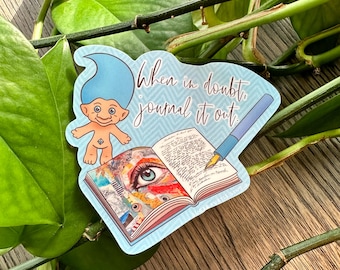 迷ったら日記に残そう - ビニールステッカー