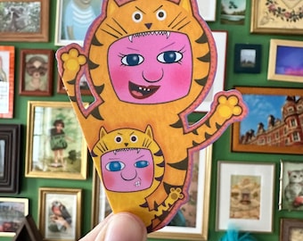 Tiger Mom Vinyl Sticker