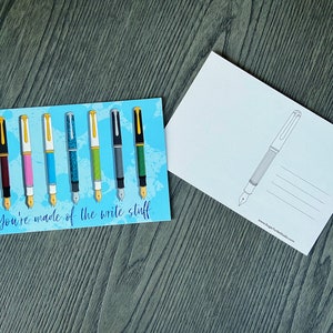 Füllfederhalter Postkarten - 5er Pack - You're Made of the Write Stuff