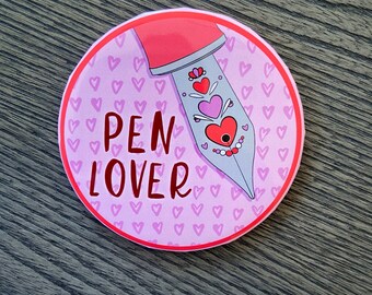 ペン愛好家 - 万年筆ボタンマグネット - ペンコレクターギフト