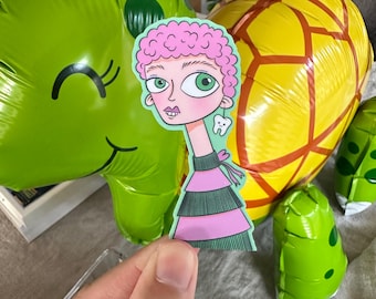 Tooth Girl Vinyl Sticker