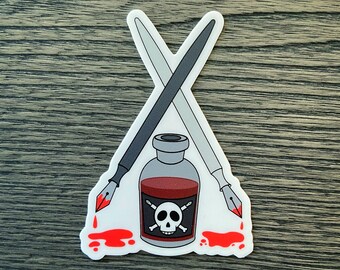 Poison Pen - Fountain Pen Vinyl Sticker