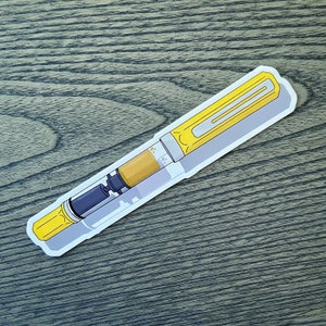 Yellow Fountain Pen Magnet - Demonstrator