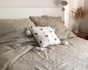 Linen duvet cover king 220x200cm | two cushion covers 70x80cm | 100% LINEN bedding set