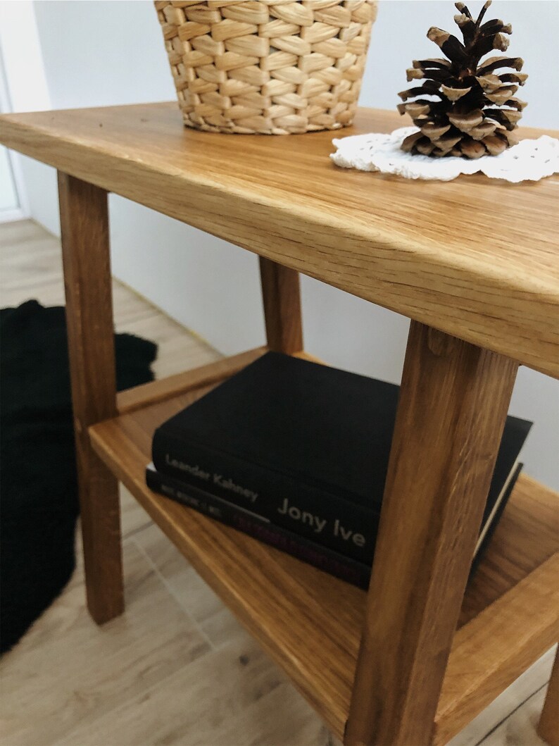 Holz-Eiche Hocker klassisch Vintage großer Hocker | Etsy