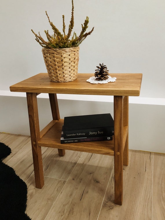 stool quality poland bedside table wooden table classic vintage big stool LARGE Oak bench wooden stool
