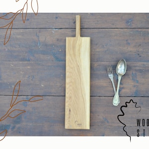 Tabla de cortar de roble, madera maciza de roble, para servir aperitivos de quesos curados, regalo hogar, inauguración, cumpleaños