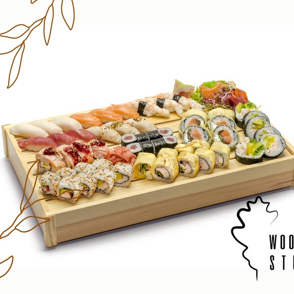 Sushi box 50x30 cm | skrzynka |  #sushitray #nampankayu #sushilovers #sushitime