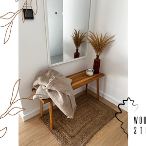 Oak stool 100x30x40 cm | bench | entrance table | helper