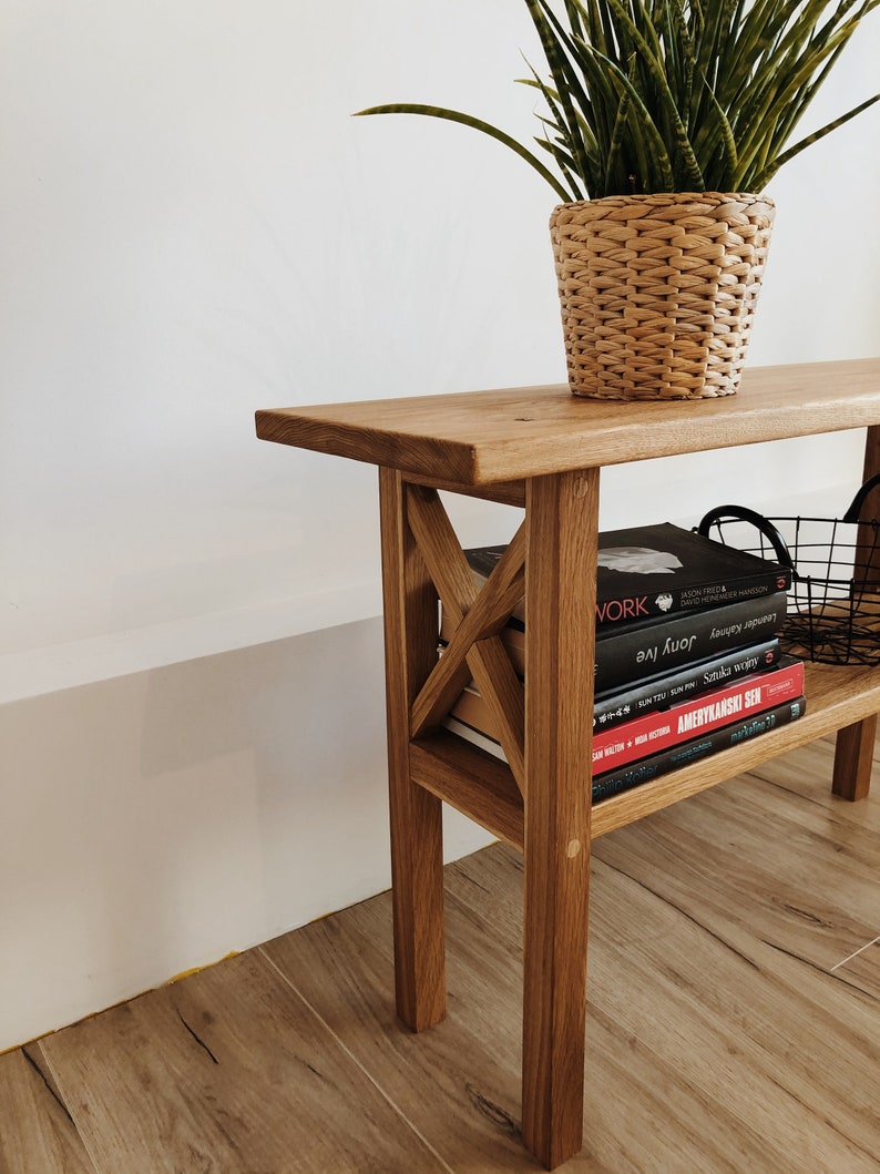 stool quality poland bedside table wooden table classic vintage big stool LARGE Oak bench wooden stool