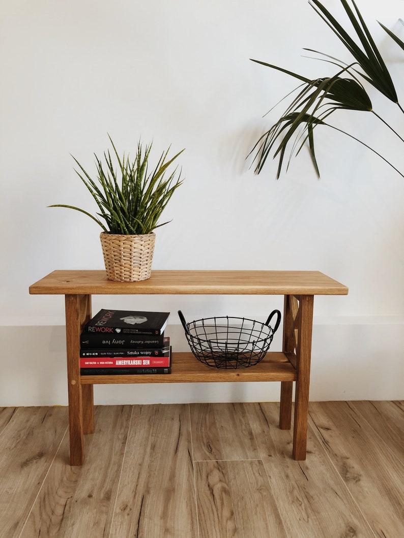 stool quality poland bedside table wooden table classic vintage big stool LARGE Oak bench wooden stool