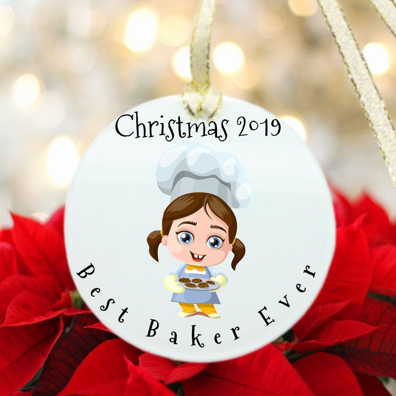 Personalized Baker Gifts Baker Ornament Best Baker Ever gift Cake Baker Gifts Funny Baker gifts Christmas Gift for Baker Inexpensive