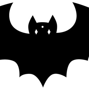 Glowforge or Laser Cut Out Bat 2 Template Pattern