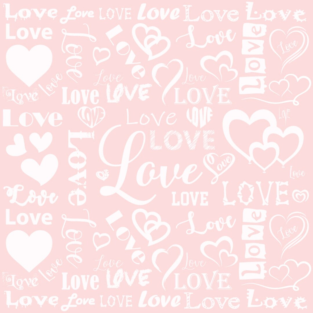 Adobe Illustrator Vector Pink Love & Heart Pattern 12