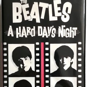 Very RARE** The Beatles &quot;A Hard Day&#39;s Night&quot; (1964) - Black Clamshel Case / Betamax Tape/ Original- First Edition /See PHOTOS* /Not VHS Tape