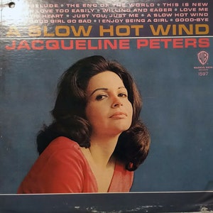 RARE* Jacqueline Peters – A Slow Hot Wind / Vinyl LP / *Original 1965 Warner Bros. Records Release / Vintage / Jazz Singer / **EXCELLENT**