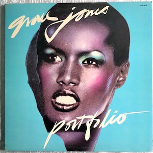 Grace Jones – Portfolio / Vinyl LP / *1977 Island Records Release (Blue Label) / Gatefold / Vintage / Debut Album / *MINT_LIKE*