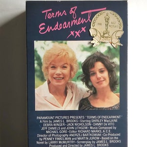 Rare* Terms of Endearment (1983)/ Betamax Tape/ Winner 5 Academy Awards/ Shirley MacLaine/ Debra Winger/ Jack Nicholson/ See PHOTOS/ NOT-VHS
