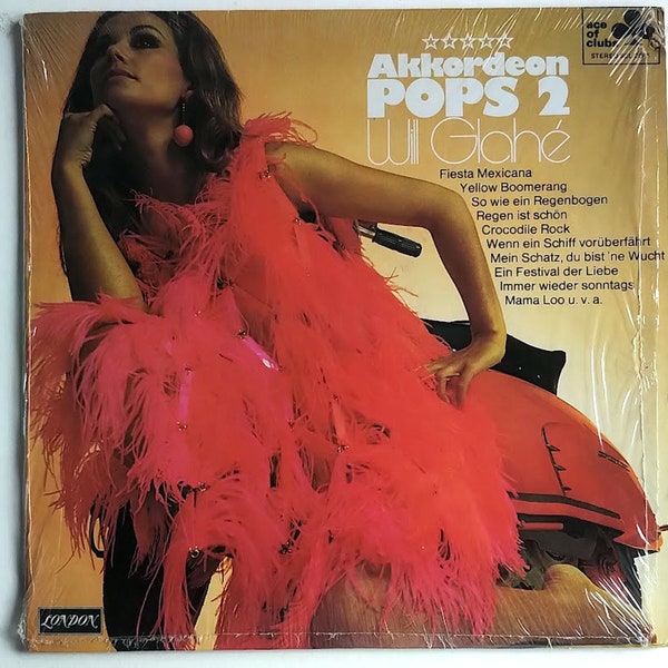 Will Glahé – Akkordeon Pops 2 / Vinyl LP/ *Original 1973 Ace Of Clubs/ London Records Release/ Akkordeon Pops Series/ Vintage/ *LIKE-NEW*