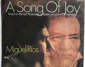 Miguel Rios – A Song Of Joy / Vinyl 7" 45 RPM Record/ *Original 1970 Polydor Single / Picture Sleeve/ Waldo de los Ríos/ Beethoven/ *SUPERB*