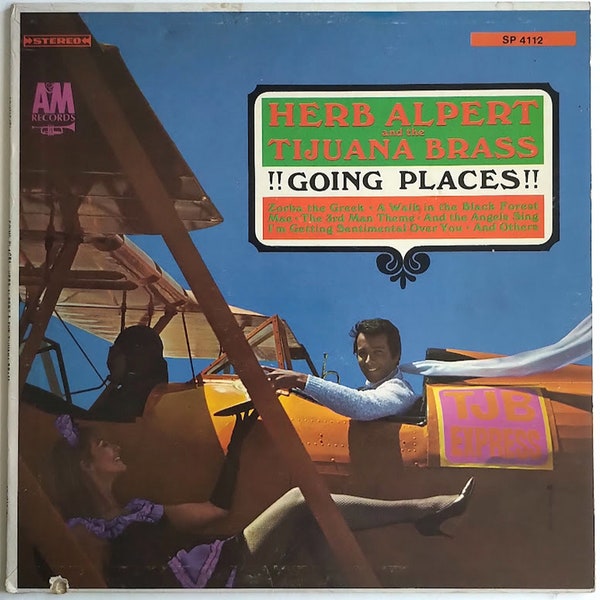 Herb Alpert & The Tijuana Brass – !!Going Places!! / Vinyl LP/ *Original 1965 A+M Records *STEREO Release/ *White Label/ Vintage/ *EXCELLENT