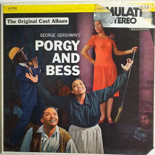 Porgy and Bess de George Gershwin : Album de la distribution originale / Vinyl LP/ *1971-72 Decca Records Repress/ Todd Duncan, Anne Brown/ vintage/ *SUPERBE*