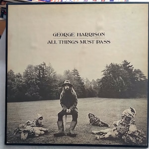 George Harrison – All Things Must Pass 1970 / Płyta winylowa x 3 / *Oryginalny zestaw pudełkowy Apple Records/ Vintage/ Zawiera plakat George'a 36x24 *