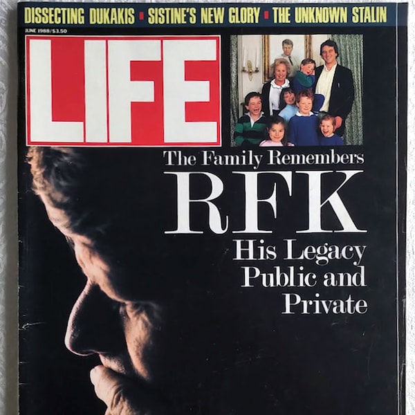 1988 LIFE Magazine - June Original/ Cover: Robert F. Kennedy Tribute/ Vintage/ Dudley Moore/ Son Of Darth/ Julianne Phillips/ Dalai Lama/ M*