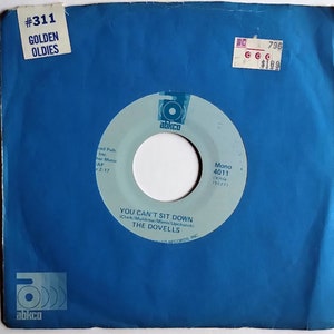 The Dovells – The Bristol Stomp / You Can&#39;t Sit Down / Vinyl- 7&quot;- 45 RPM Record/ *1972 ABKCO Records Single/ Original Logo Sleeve/ *NEW_LIKE