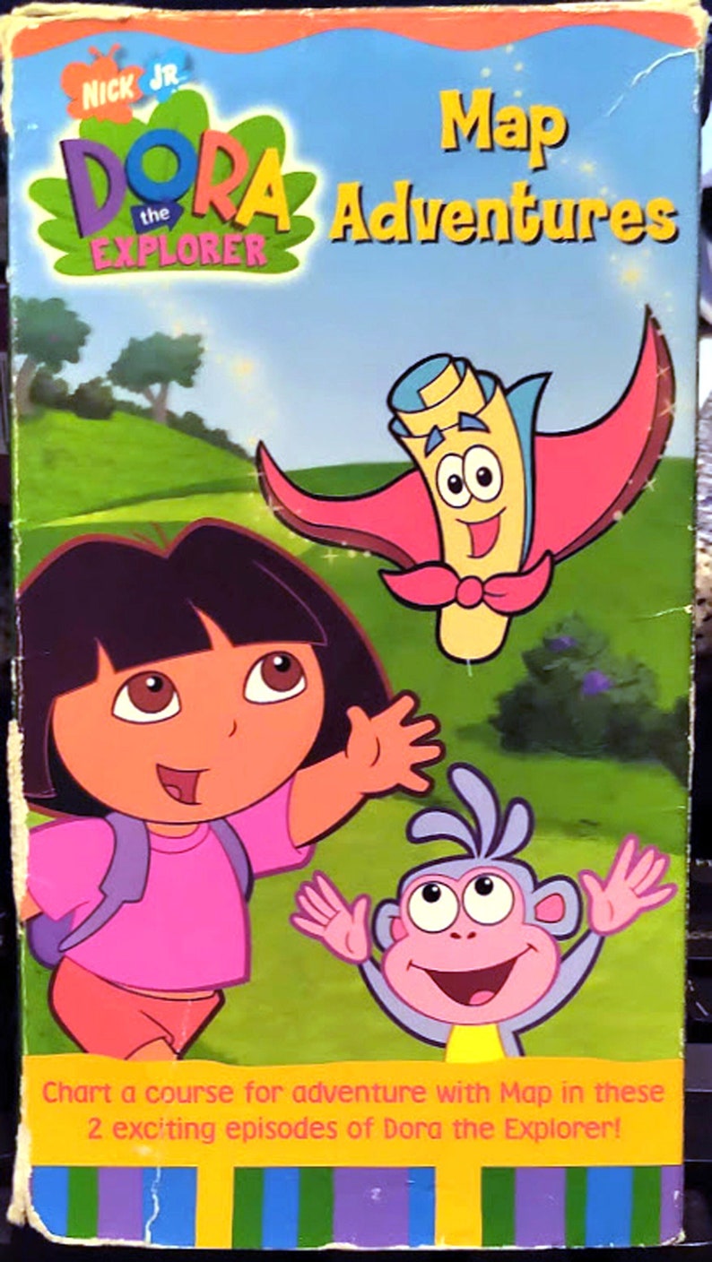 Dora the Explorer: Map Adventures / VHS / Hi-fi Stereo / Dolby / 2 Episodes Lost Map, Super-map 